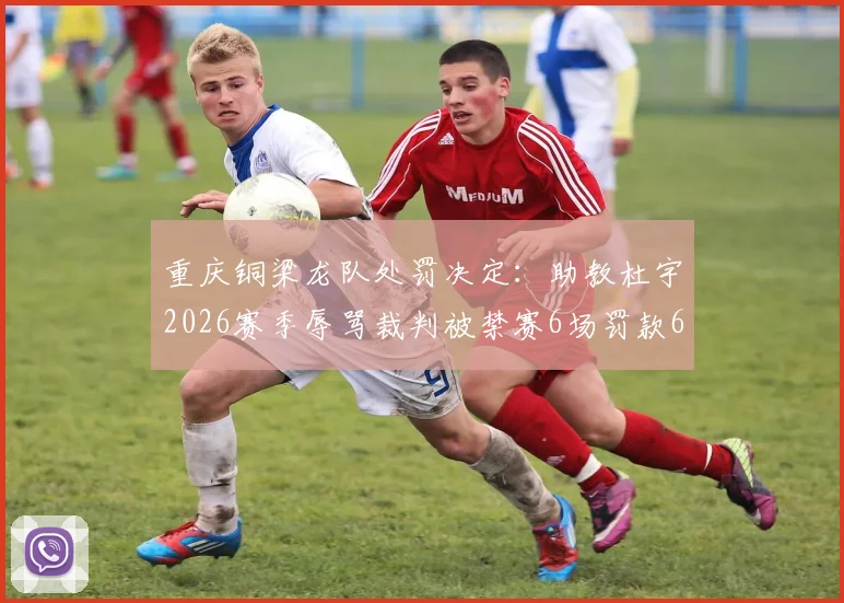 重庆铜梁龙队处罚决定:助教杜宇2026赛季辱骂裁判被禁赛6场罚款6万,球队危机如何化解